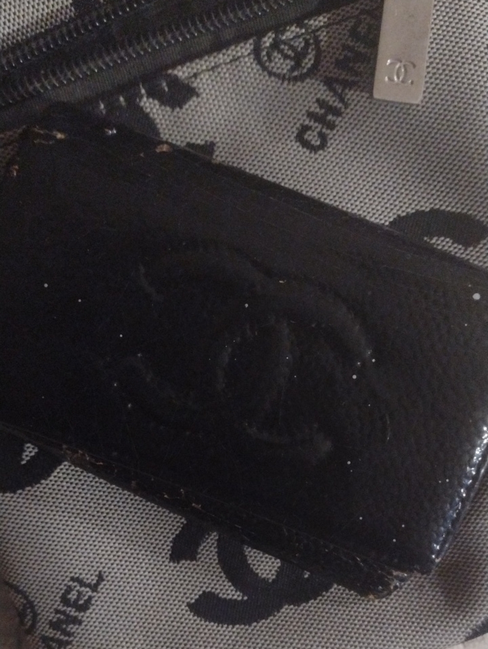 Chanel Vintage Black Leather Key Case/ Free Pouch $70